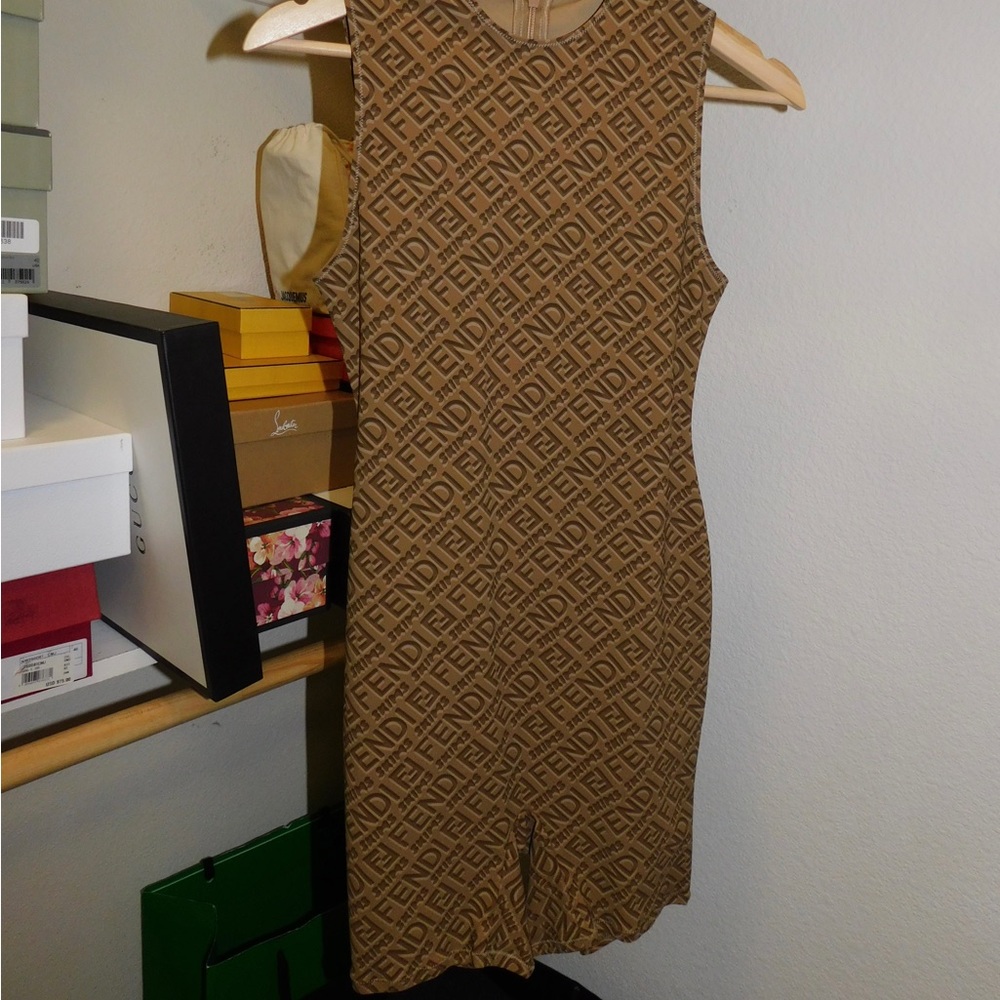 FENDI SKINS BODYSUIT BEIGE